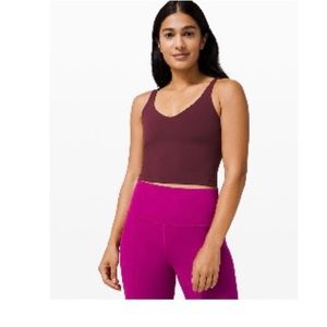 Lululemon align size 8 tank top, cassis (maroon)